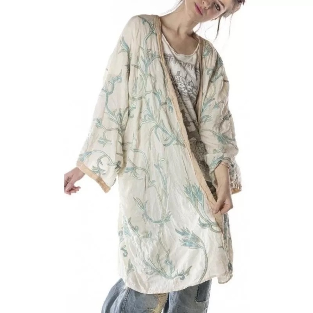 COPY - Magnolia Pearl Krewel silk and cotton kimono